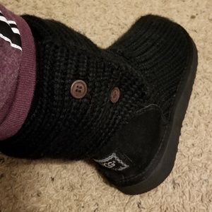 Ugg Black Sweater Boots size 8